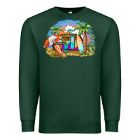 Sports Green camp life beach Premium Sweatshirt - BarkalooDesign