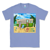Colony Blue summer caravan life Classic Tee - TumblerDesignByShophia