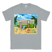 Heather Grey summer caravan life Classic Tee - TumblerDesignByShophia