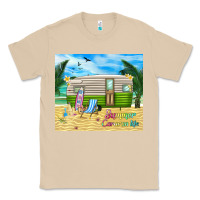 Mushroom summer caravan life Classic Tee - TumblerDesignByShophia