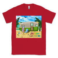 Red summer caravan life Classic Tee - TumblerDesignByShophia
