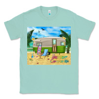 Seafoam summer caravan life Classic Tee - TumblerDesignByShophia