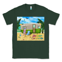 Sports Green summer caravan life Classic Tee - TumblerDesignByShophia