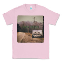 Bubblegum Pink Twin Peaks City Limits Welcome Sign Vintage Classic Tee - longCreatives