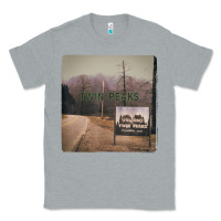 Heather Grey Twin Peaks City Limits Welcome Sign Vintage Classic Tee - longCreatives