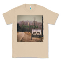 Mushroom Twin Peaks City Limits Welcome Sign Vintage Classic Tee - longCreatives