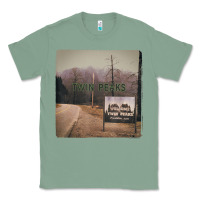 Sage Twin Peaks City Limits Welcome Sign Vintage Classic Tee - longCreatives