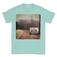 Seafoam Twin Peaks City Limits Welcome Sign Vintage Classic Tee - longCreatives
