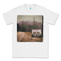 White Twin Peaks City Limits Welcome Sign Vintage Classic Tee - longCreatives