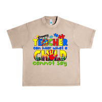 French Oak teacher can hear what a child cannot say Urban Heavy Tee - CowGirlArtShop