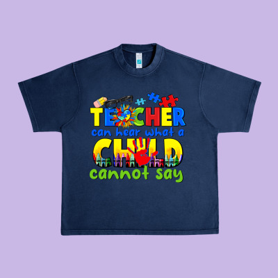 Teacher Can Hear What A Child Cannot Say Urban Heavy Tee Designed By Cowgirlartshop