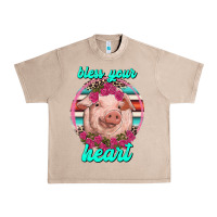 French Oak bless your heart pig Urban Heavy Tee - RanaPortraitStore