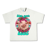 Pistachio bless your heart pig Urban Heavy Tee - RanaPortraitStore