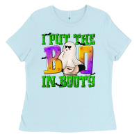 Baby Blue I Put The Boo Ladies Tee - texasbilliewilder