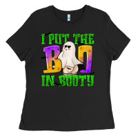 Black I Put The Boo Ladies Tee - texasbilliewilder