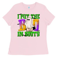 Bubblegum Pink I Put The Boo Ladies Tee - texasbilliewilder