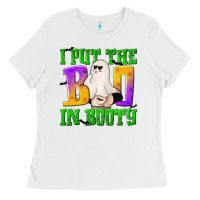 White I Put The Boo Ladies Tee - texasbilliewilder