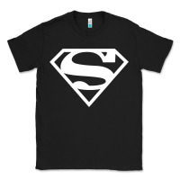 Black Supergirl White & Pink Shield Classic Tee - longCreatives