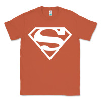 Copper Supergirl White & Pink Shield Classic Tee - longCreatives
