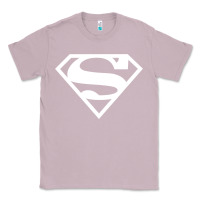 Lilac Supergirl White & Pink Shield Classic Tee - longCreatives