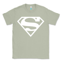 Matcha Supergirl White & Pink Shield Classic Tee - longCreatives