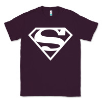 Plum Supergirl White & Pink Shield Classic Tee - longCreatives