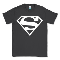 Smoke Supergirl White & Pink Shield Classic Tee - longCreatives