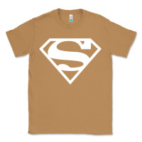 Toasted Coconut Supergirl White & Pink Shield Classic Tee - longCreatives