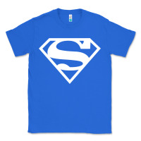 True Royal Supergirl White & Pink Shield Classic Tee - longCreatives