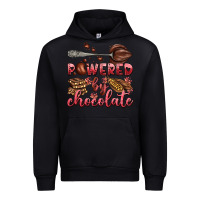 Black powered by chocolate Urban Hoodie - AdoDesignShop