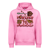 Fuchsia Pink powered by chocolate Urban Hoodie - AdoDesignShop
