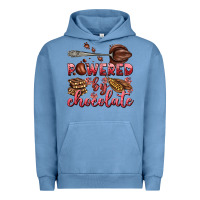Pigment Pebble Blue powered by chocolate Urban Hoodie - AdoDesignShop