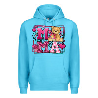 Ocean Blue Western Valentines Day Mama Mother's Day Premium Hoodie - LillyAllenDesigns