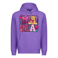 Purple Western Valentines Day Mama Mother's Day Premium Hoodie - LillyAllenDesigns