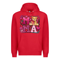 Red Western Valentines Day Mama Mother's Day Premium Hoodie - LillyAllenDesigns