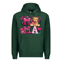 Sports Green Western Valentines Day Mama Mother's Day Premium Hoodie - LillyAllenDesigns