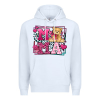 White Western Valentines Day Mama Mother's Day Premium Hoodie - LillyAllenDesigns