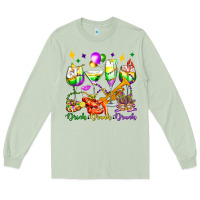 Matcha drink drank drunk mardi gras wine glasses olivia Long Sleeve Tee - OliviaCreatesArt