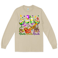 Mushroom drink drank drunk mardi gras wine glasses olivia Long Sleeve Tee - OliviaCreatesArt