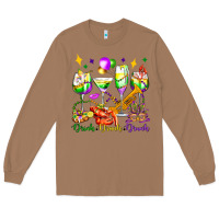 Toasted Coconut drink drank drunk mardi gras wine glasses olivia Long Sleeve Tee - OliviaCreatesArt
