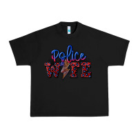 Black police wife with lightning bolt Urban Heavy Tee - CowGirlArtShop