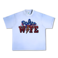 Grape Ice police wife with lightning bolt Urban Heavy Tee - CowGirlArtShop
