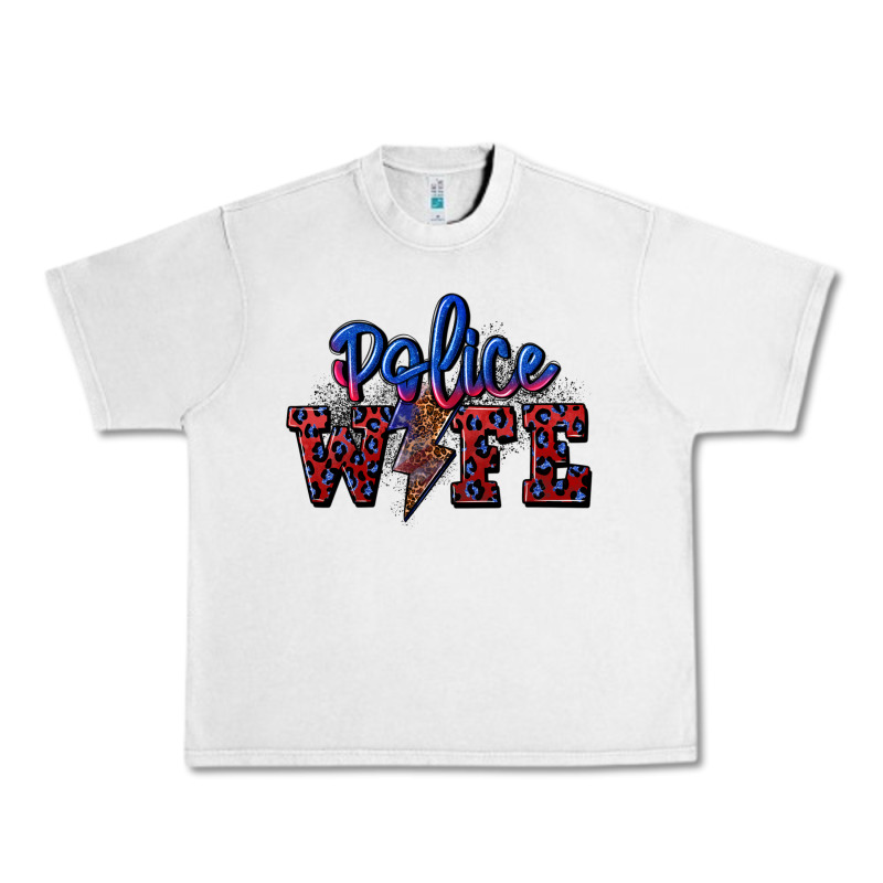 Police Wife With Lightning Bolt Urban Heavy Tee by CowGirlArtShop | Teevron