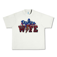 Pistachio police wife with lightning bolt Urban Heavy Tee - CowGirlArtShop