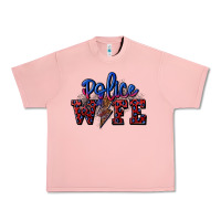 Salmon police wife with lightning bolt Urban Heavy Tee - CowGirlArtShop