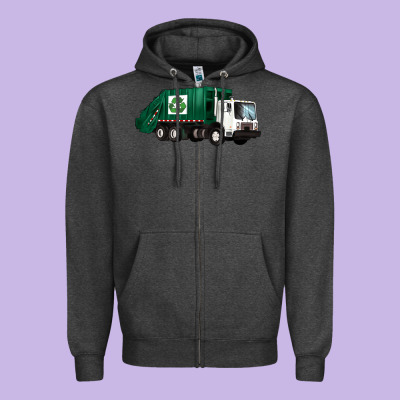 Recycle Truck Zipper Hoodie Designed By Artiststas