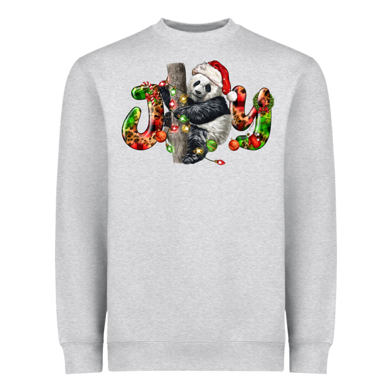 Panda Joy Christmas Heavyweight Sweatshirt by LillyAllenDesigns | Teevron