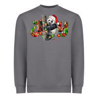 Storm panda joy christmas Heavyweight Sweatshirt - LillyAllenDesigns