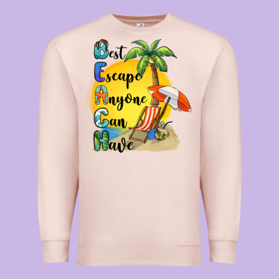 Best Escape Anyone Can Have Premium Sweatshirt Designed By Barkaloodesign