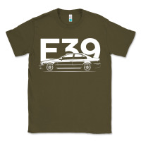Army Green E39 5 Series  Car Silhouette Classic Tee - longCreatives